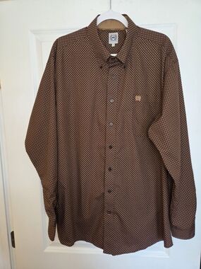 Cinch Mens Western Button Down Shirt Sz Large NWOT